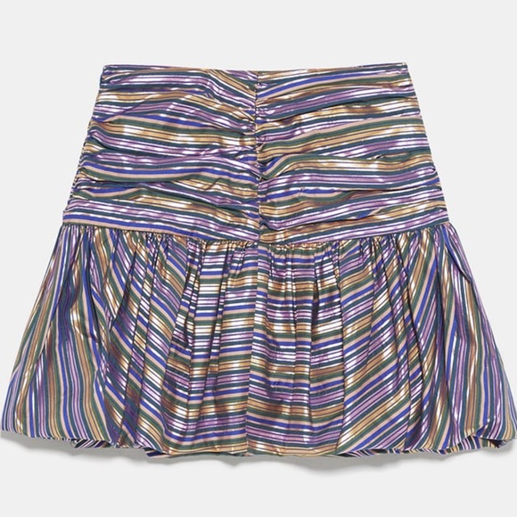 ✨HPx2✨ZARA Limited Edition STRIPED MINI SKIRT - Picture 3 of 7